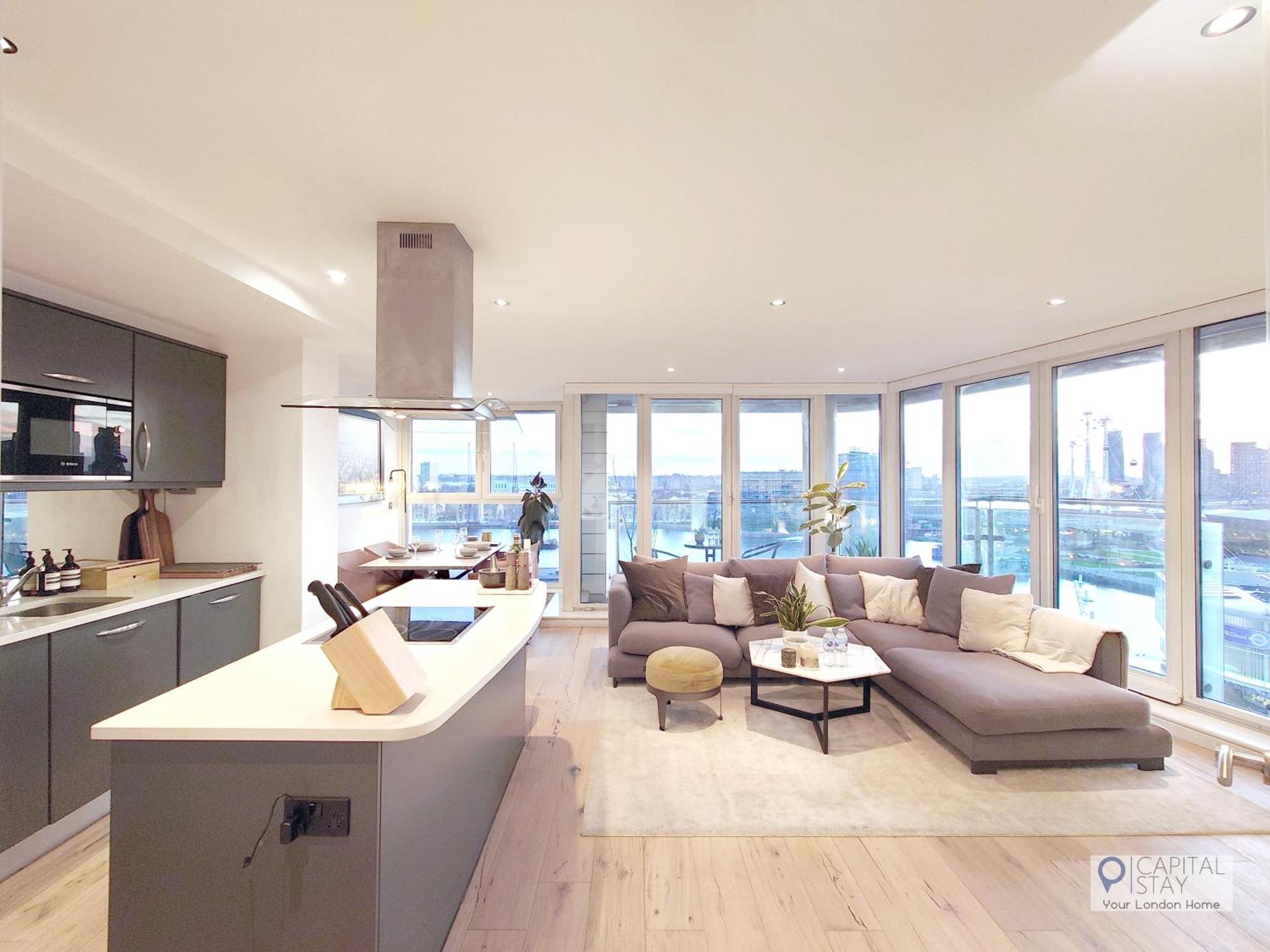 Deluxe Two Bed Apartment With River & City View Londyn Zewnętrze zdjęcie