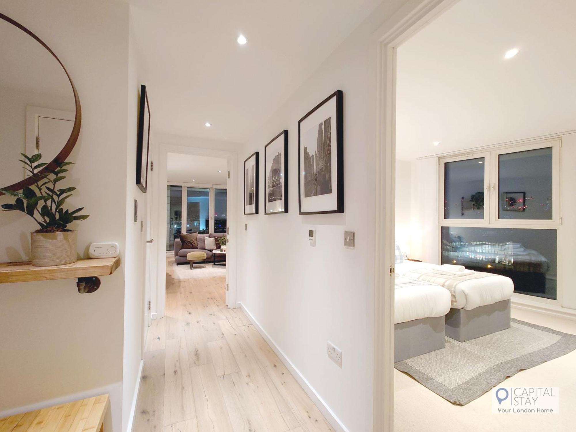 Deluxe Two Bed Apartment With River & City View Londyn Zewnętrze zdjęcie