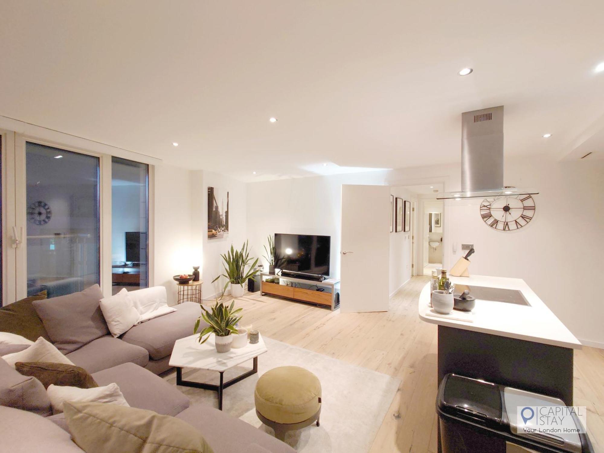 Deluxe Two Bed Apartment With River & City View Londyn Zewnętrze zdjęcie